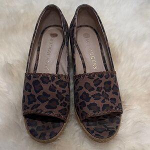 Jack Rogers Brown Leopard Espadrilles